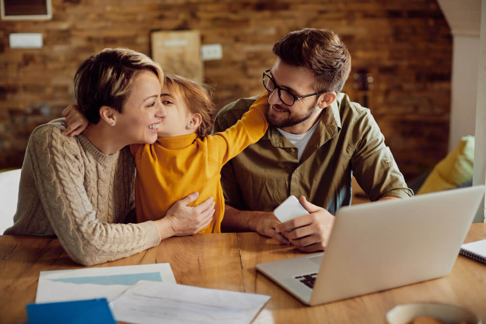 Person setting aside emergency fund savings in a high-yield account