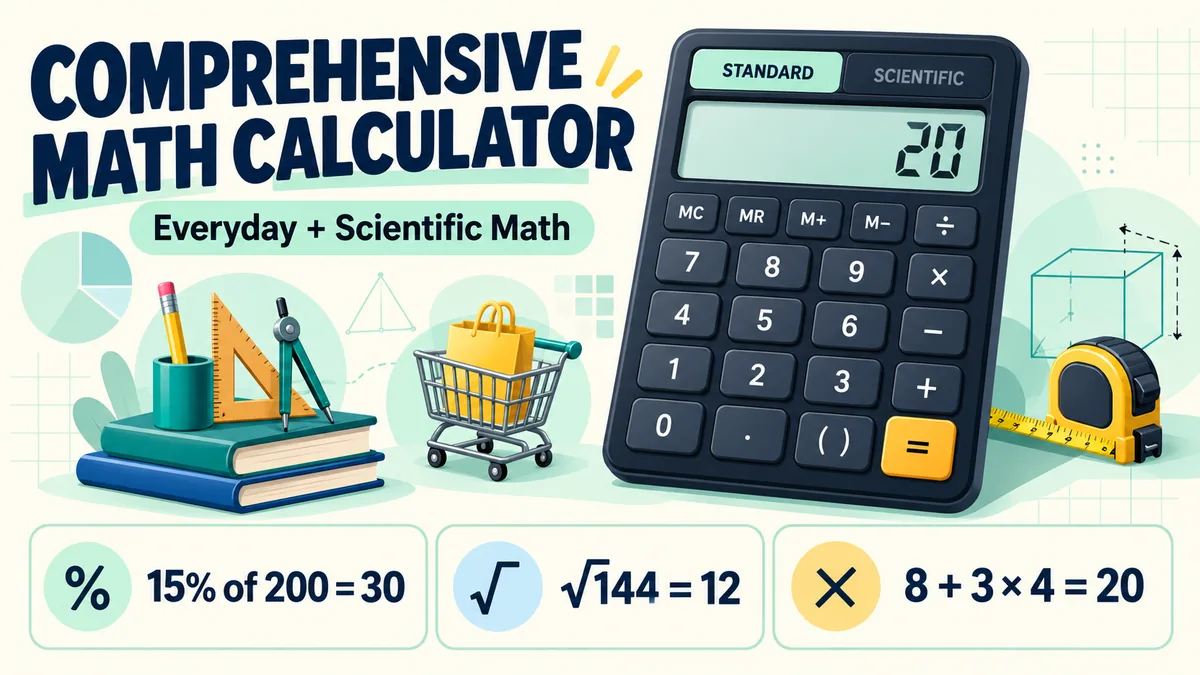 Comprehensive math calculator