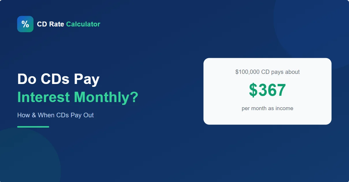 do cds pay interest monthly